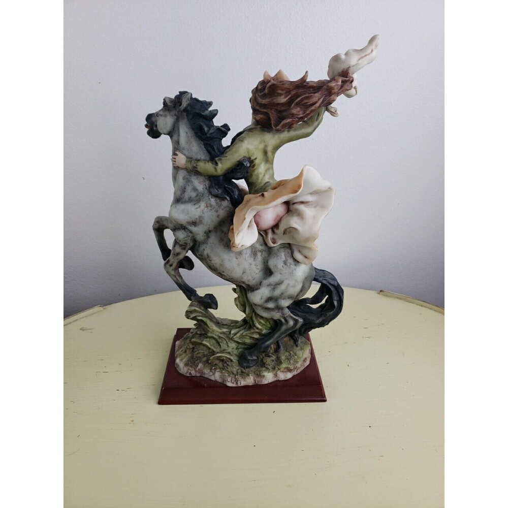 LARGE The PEGGY COLLECTION Lady Woman Riding Horse Statue Figurine 13 1/2" Tall - Picture 8 of 12